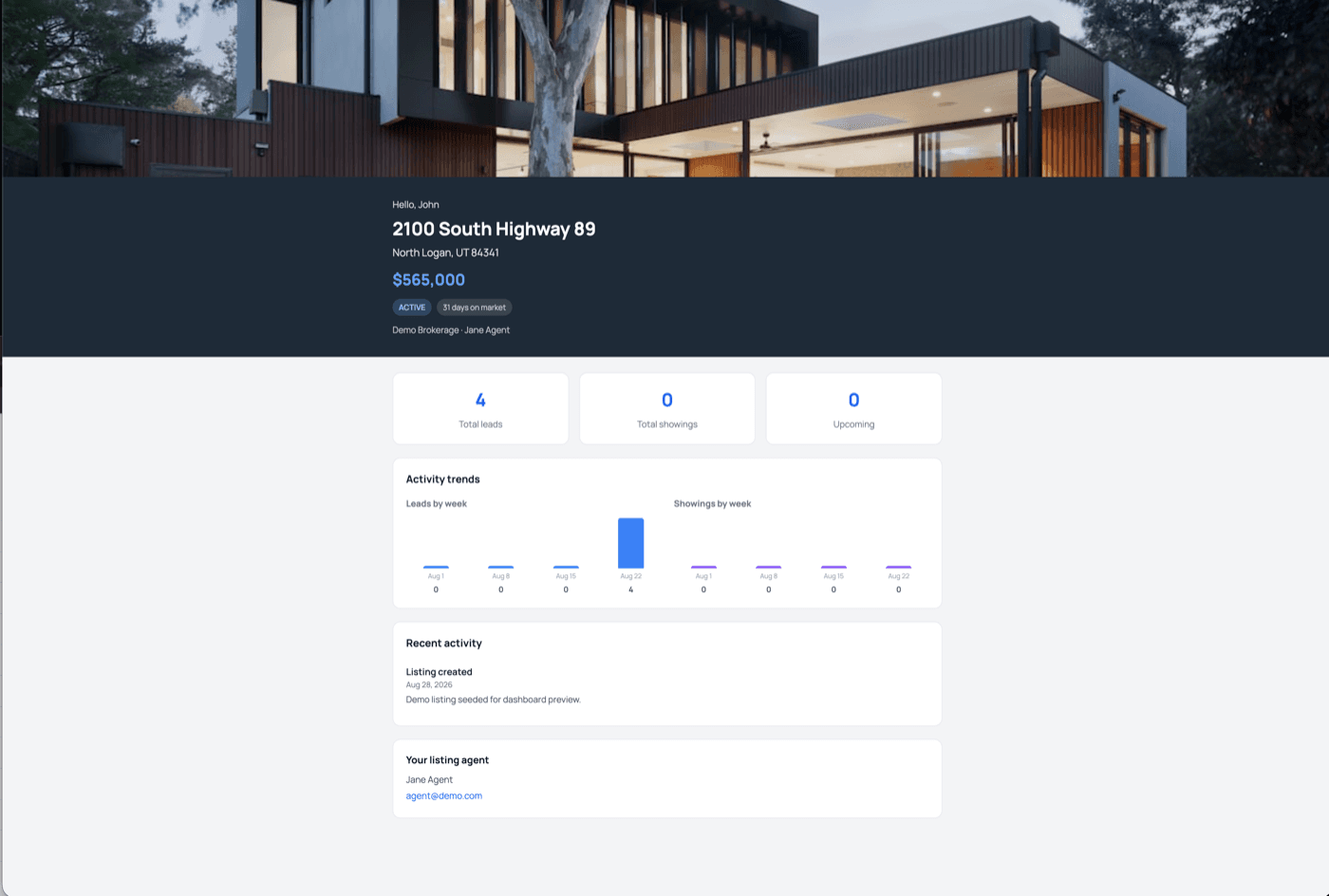 Actual Listnexa seller portal
